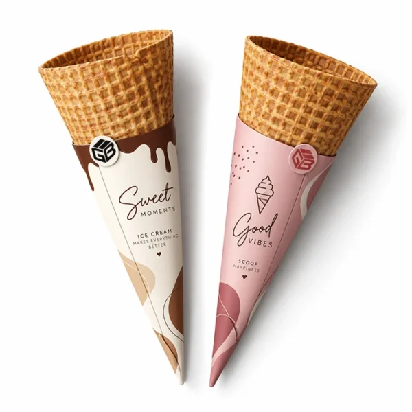 Custom Ice Cream Waffle Cone Sleeve